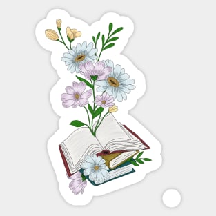 Blossoming Reader Sticker